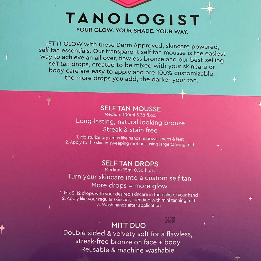 NWT Tanologist Let It Glow Kit Medium Self Tan Mousse & Drops Face + Body - Picture 4 of 5